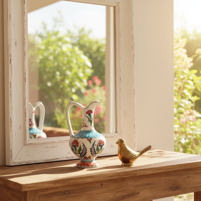 The Aslanagzi Ewer: A Form of Nobility Inject life and history into your decor with this Handmade Ceramic “Aslanağzı”...
