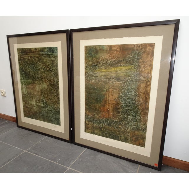 Nice xxl aquaprints. artist signed but unreadable for me. several auction numbers are present on the frames. auqua prints...