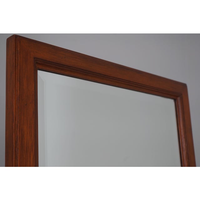 Traditional Ethan Allen Mahogany Tall Cheval Dressing Mirror For Sale - Image 3 of 13