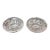 Crystal Cut Pinwheel Ash Trays - A Pair For Sale