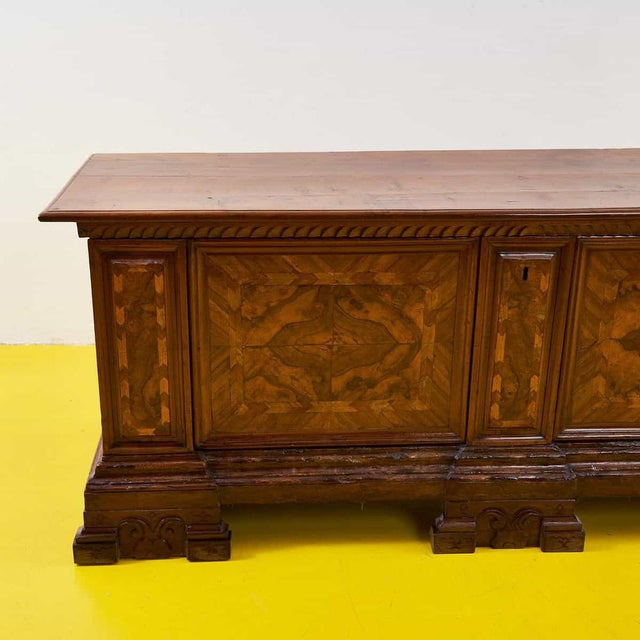 Antique wooden chest height: 68 width: 171 depth: 60 style: antique production period: before 1890 design period: before...