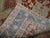 Early 20th Century Cranberry Icy Blue Square Size Antique Persian Heriz Scatter Wool Handwoven Rug For Sale - Image 5 of 6