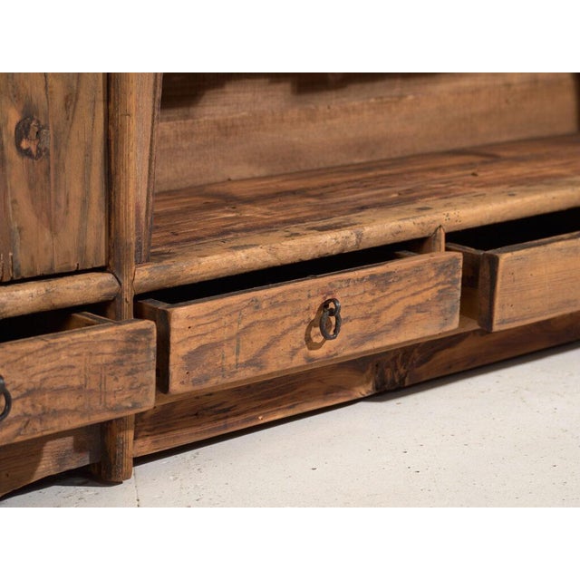 Low Antique Chinese Pine Sideboard For Sale - Image 5 of 13