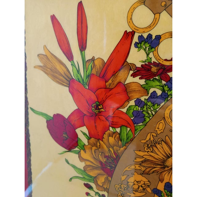 Postmodern Print on Wooden Tile Panel by Renato Balestra, Italy, 1980s For Sale - Image 9 of 14