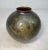 Japanese Antique Handmade Hammered Japanese Tooled Bronze Frog Scene Bronze Vase Urn For Sale - Image 3 of 14