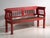 Antique Painted Pine Bench with Turned Back, Central Europe, 1900 For Sale - Image 11 of 11