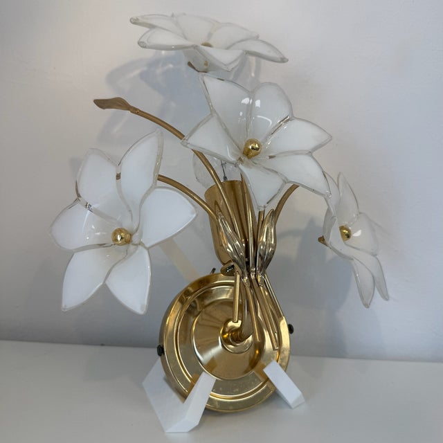 Florentine Chandelier and Wall Lamps in Murano Glass and Chrome by Paolo Venini, Italy, 1970s, Set of 3 For Sale - Image 11 of 18
