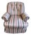 1990s Custom Swivel Chair by Jessica Charles For Sale