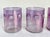 Postmodern Set of 4 Postmodern Amethyst Glass Tumblers With Stepped Geometric Profile For Sale - Image 3 of 8