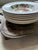 Vintage Pomona Windsor Ware 8” Soup Bowls | Johnson Bros England | c.1940–1950 | Set of 7 Hand-Colored Earthenware For Sale - Image 11 of 12