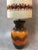German Orange Ceramic Fat Lava Table Lamp, 1960s, in Flawless conditions. Designed 1960 to 1969 European Plug (up to...