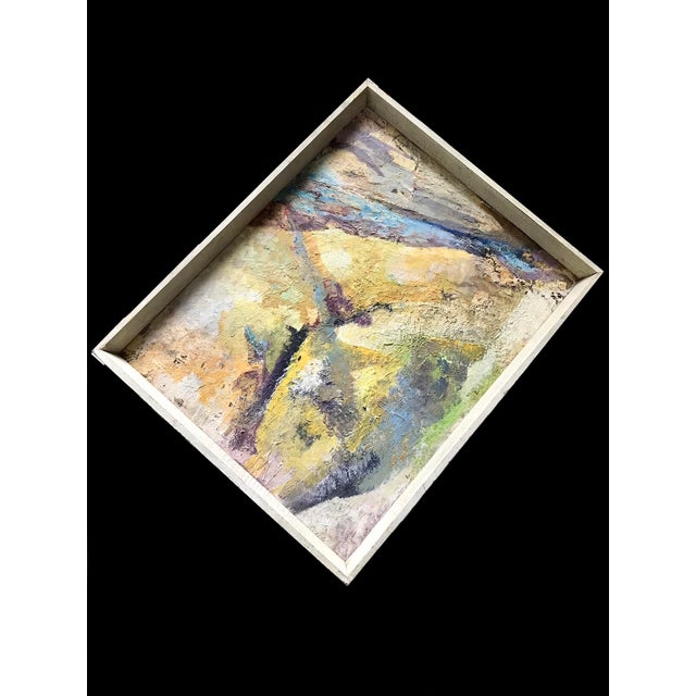Original Signed 1950s Mid Century Abstract Expressionist Painting, Framed For Sale In Cleveland - Image 6 of 10