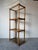 Mid-Century Modern Faux Bamboo & Rush-Wrapped Etagere Bookcase For Sale - Image 9 of 12
