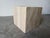 1980s Italian Postmodern Bullnose Beige Travertine Square Coffee Table by Stone International For Sale - Image 13 of 18