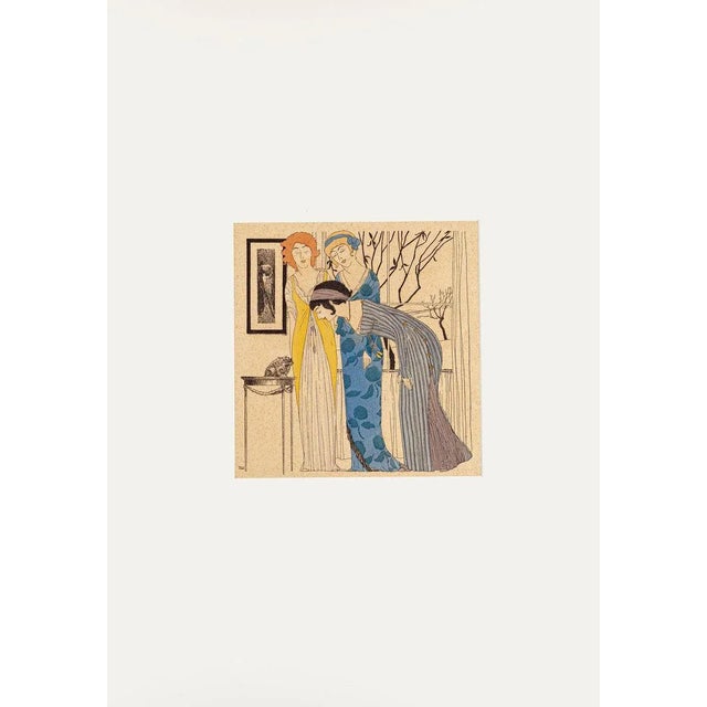 Models with Toad is an original lithograph realized by Paul Iribe in 1908, signed. Sheet dimension: 31 x 27,5 cm. In...
