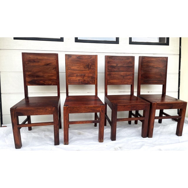 Modernist Table and Chairs in Rosewood, 1970s, Set of 5 For Sale - Image 17 of 18