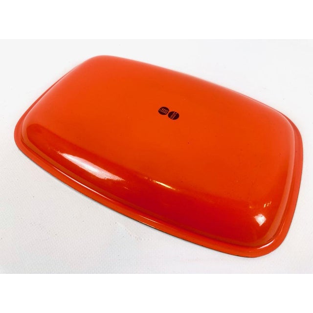 1970s Vintage Enamelled Serving Plate from Silit Design, 1970s For Sale - Image 5 of 7