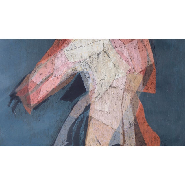 1980s "Personaje" (Character) - Abstracted Figurative Serigraph on Paper (#146/175) by Victor Chab For Sale - Image 5 of 8