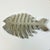 Silver 1980s Vintage Coastal Boho Chic Trompe L’Oeil Style Aluminum Fish Trivet For Sale - Image 8 of 13