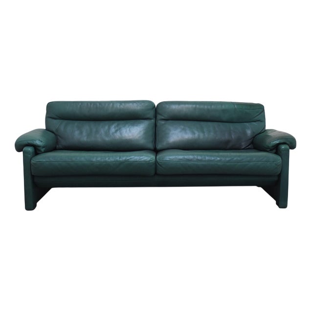 DS-70 3-Seater Sofa in Green Leather from de Sede, 1980s For Sale