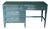 Mid-Century Forrest Green High Gloss Lacquered Desk of Four Drawers For Sale