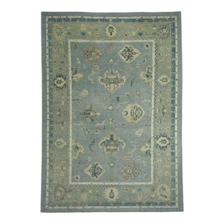 Turkish Oushak Rug 9'1" x 12'9" #18114 For Sale