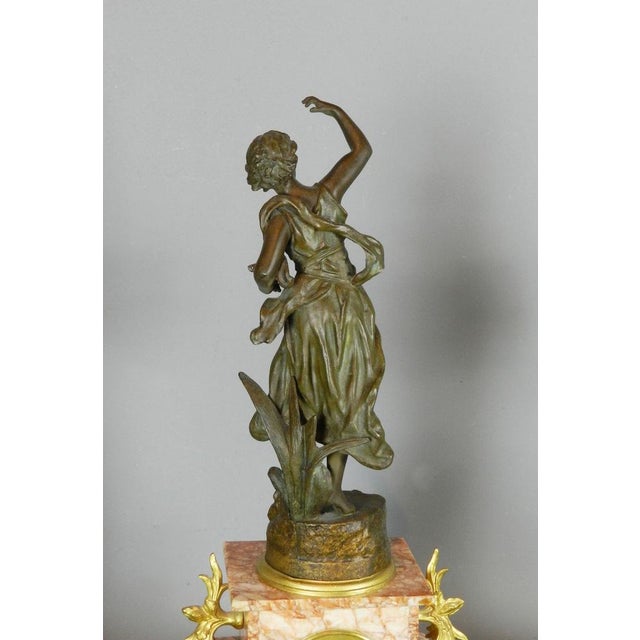 French Art Nouveau Poésie Clocks from Japy Freres, 1878, Set of 3 For Sale - Image 11 of 14