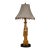 Late 20th Century Art Deco Revival Chryselephantine Style Figural Lamp For Sale
