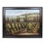 Late 20th Century Monumental Signed B. Andrews Tuscan Vineyard Landscape Oil Painting, 54" For Sale