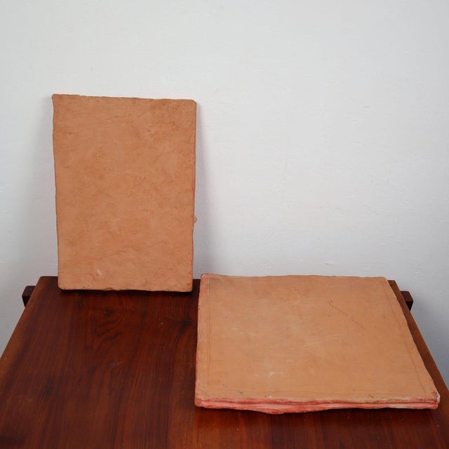 Terracotta Bas-Reliefs of Sacred Art, Set of 2 For Sale - Image 8 of 11