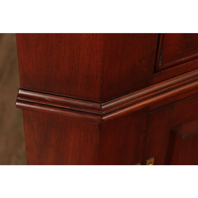 Brown Henkel Harris Traditional Cherry Corner Cupboard For Sale - Image 8 of 18