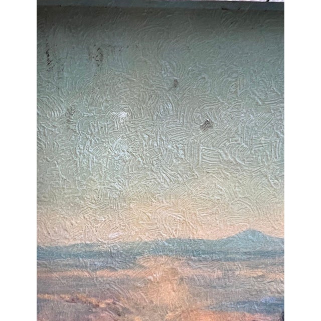 Early 20th Century Framed Western Cowboy Painting, Signed For Sale - Image 9 of 13