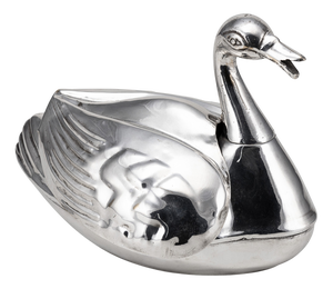 Vintage Chrome-Plated Duck Paint Box, 1950s, Set of 4