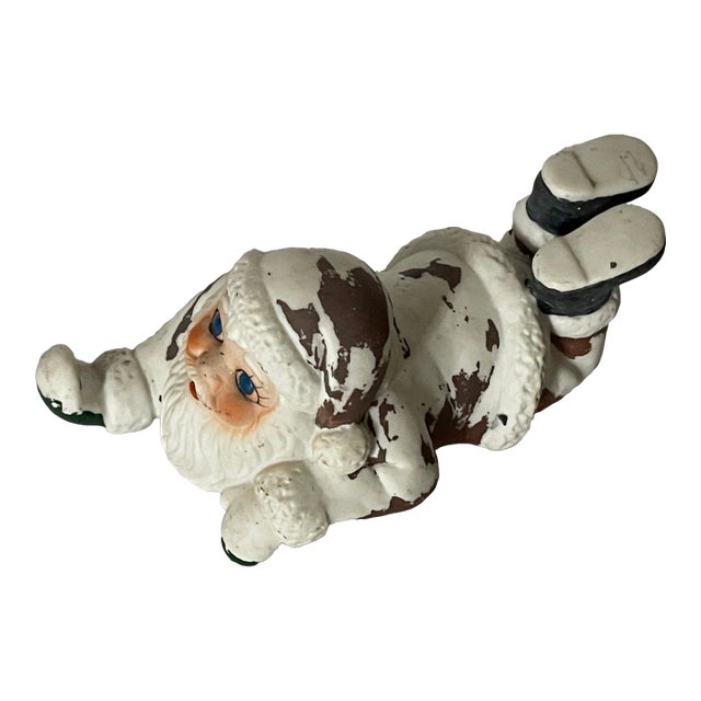 Mud 20 Th C Santa Vkaus Garden Figurine For Sale