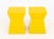 Modern Modern Yellow Geometric Design End Tables, Pair For Sale - Image 3 of 8