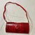 Metal A 1970s Textured Red Leather and Brass Italian Shoulder Bag For Sale - Image 7 of 12