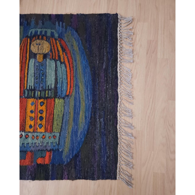 Mid-Century Polish Tapestry Wall Rug by E. Keszycka, Poland, 1970s For Sale - Image 4 of 6