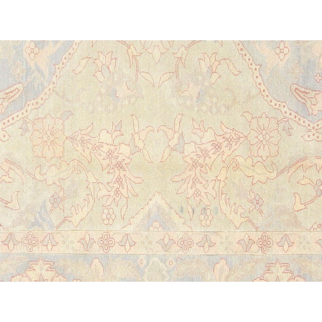 This exquisite Vintage Egyptian Sultanabad Rug is carefully hand-woven with 100% wool on a sturdy cotton foundation in the...