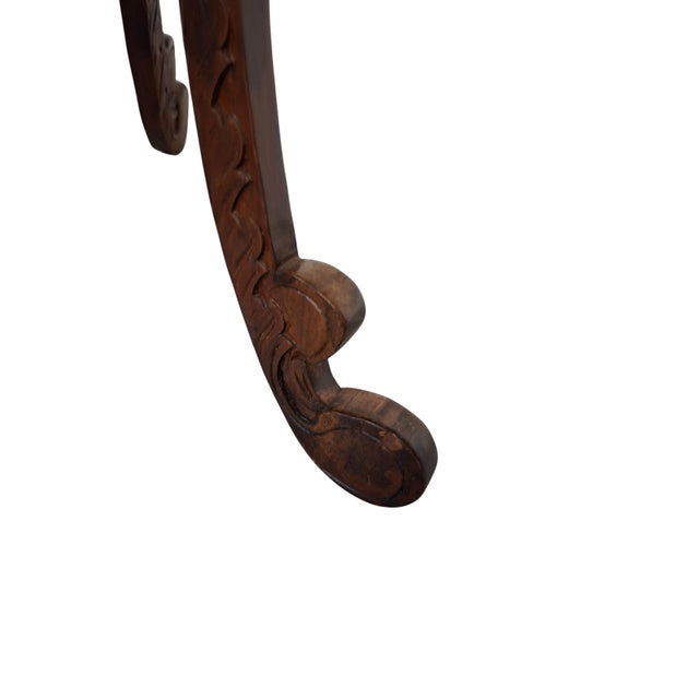 Brown Vintage Cherry Wood Plant Pot, 1990s For Sale - Image 8 of 11