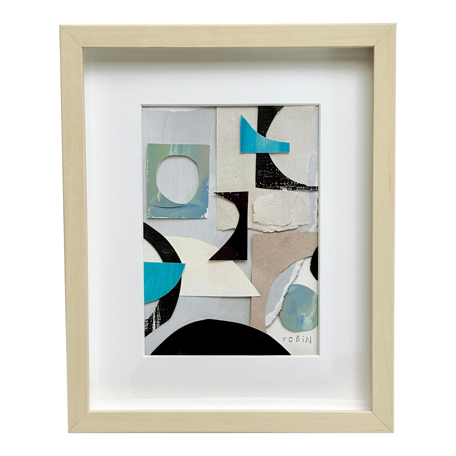 Bahia. Mini Collage Art by Robin Zingone. Framed | Chairish