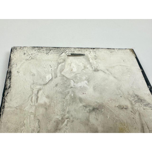 Gray Mid-Century Czech Wall Plaster Sculpture, 1966 For Sale - Image 8 of 11