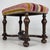 Brown Antique English William and Mary Style Mahogany Stool, 1800s For Sale - Image 8 of 11