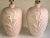 Calla lilies in pink, an iconic 1980's style. Lamps are in excellent condition with only minor evidence of prior use....