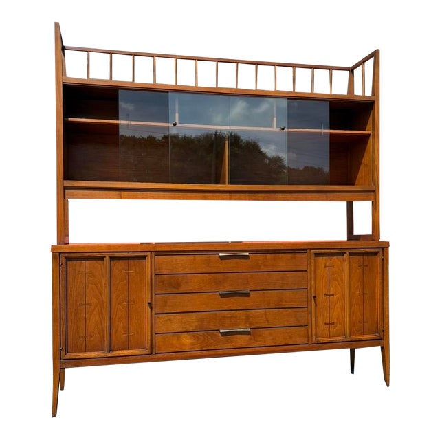 Mid Century Lane Tuxedo Wall Unit For Sale
