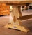 19th Century French Provincial Bleached Oak Refectory Trestle Farm Table For Sale - Image 4 of 8