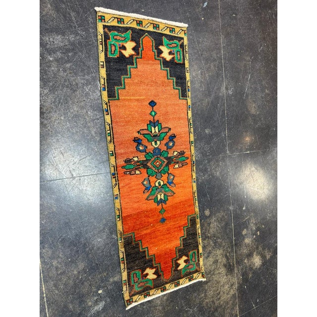 Turkish Yastik Rug 1'4" x 4' For Sale In Houston - Image 6 of 6