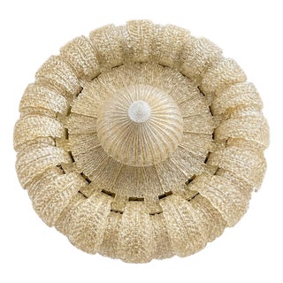 Monumental Murano Glass Flush Mount from Barovier & Toso, 1980s For Sale