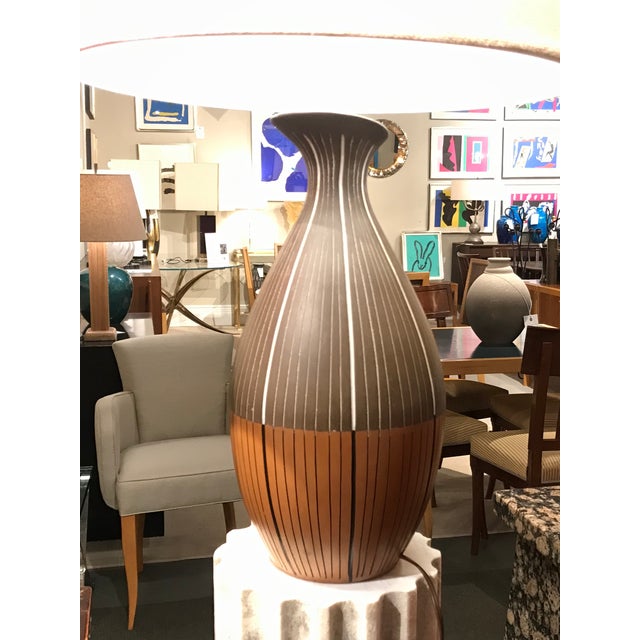 1960's Italian Bitossi Ceramic Lamp Designed by Zaccagnini for Raymor For Sale - Image 10 of 11