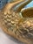 Large Hand Gilded Ceramic Swan Centerpiece Bowl Cachepot in Distressed Gold Leaf Finish For Sale In Miami - Image 6 of 16