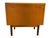 Brown Vintage Mid-Century Modern Walnut-Toned Accent Table With Two Dovetail Drawers For Sale - Image 8 of 10